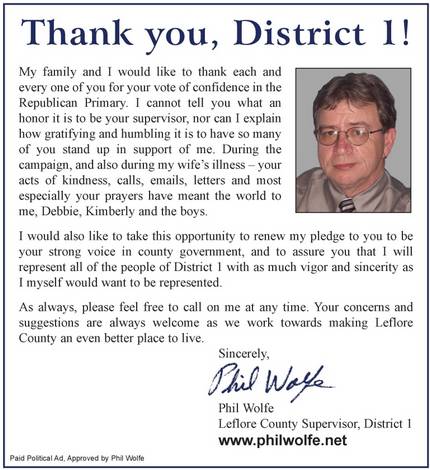 newspaper ad 2007-08-26 thank you